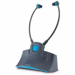 Punti di forza Portata 30 mt Autonomia 8 ore Descrizione Auricolari TV wireless con docking station di ricarica per ascoltare ...