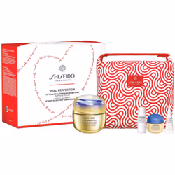 Tutto per una pelle dall’aspetto meraviglioso in un’unica confezione. Il set di cosmetici Shiseido Vital Perfection contiene ...