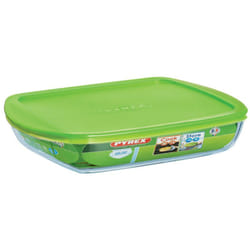 Pyrex - c & s di base - contenitore rettangolare con coperchio, 28 x 20 cm, 1.7 l