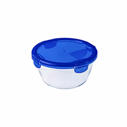 Pyrex - Cook & go - Boîte Ronde en Verre avec Couvercle Hermétique et Étanche Ø 20 cm - Cuisinez au Four, Conservez et Emport ...