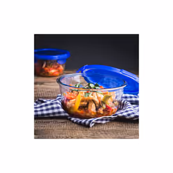 Pyrex - Cook & go - Boîte Ronde en Verre avec Couvercle Hermétique et Étanche Ø 20 cm - Cuisinez au Four, Conservez et Emportez - Vista aggiuntiva 5