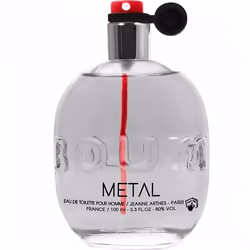 Jeanne Arthes Boum Metal 100ml, Uomo, 100 ml, Flacone non ricaricabile, Pepe rosa, Viola, Cardamomo, Salvia, Castagna, Legno ...