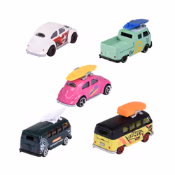 Majorette VW The Originals, Set di modelli di auto, Preassemblato, 1:64, VW The Originals, Qualsiasi tipo, Metallo, Plastica