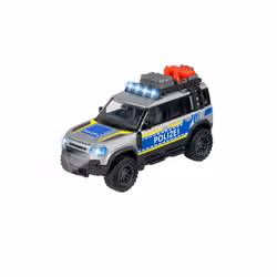 Majorette Land Rover Police, Automobile della polizia, Land Rover, 3 anno/i, Mini Stilo AAA, Metallo, Plastica, Nero, Grigio