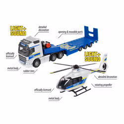Majorette Volvo Truck + Airbus Police Helicopter - Vista aggiuntiva 4
