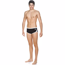 Arena 1280501 6, Boxer da nuoto, Nero, Bianco, Monocromatico, 116 cm, 5 - 6Y, Polyester 100