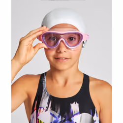 Arena The One Mask Jr, Unisex, Taglia unica, Rosa, Trasparente, Policarbonato, Silicone, Viola, Policarbonato