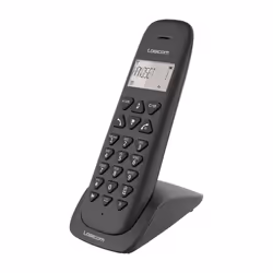 Logicom Vega 150, Telefono DECT, Cornetta wireless, 20 voci, Nero