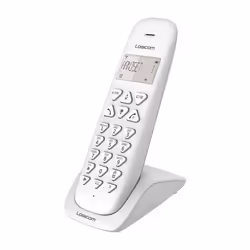 Logicom Vega 150, Telefono DECT, Cornetta wireless, 20 voci, Bianco
