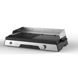 KitchenChef PLANCHA -DUO2200 Grill Da tavolo Elettrico Nero, Acciaio inox 2200 W