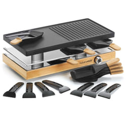 Naturamix - raclette/grill.8pers.8padelle.12 - RAC.WOOD-8