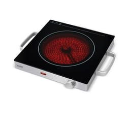 KitchenAid KCP-PV2000 piano cottura Nero, Acciaio inox Superficie piana 28 cm Ceramica 1 Fornello(i)
