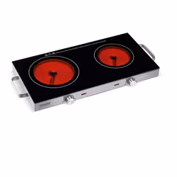 KitchenAid KCP-PV2800, Nero, Acciaio inox, Superficie piana, 56 cm, Ceramica, Vetro, 2 Fornello(i)