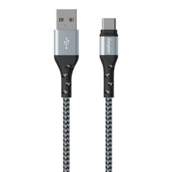 Energizer C520CKBK cavo USB USB 2.0 2 m USB A USB C Nero, Argento