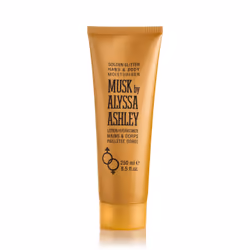 Alyssa Ashley Musk Crema Corpo con Brillantini 250ml, Crema (colore), Donna, Schiarente, Idratante, Pelle universale, 250 ml, ...