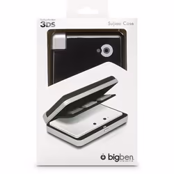 Bigben Interactive 3DS Sujiao case, Custodia a libro, Nintendo, Nero, Bianco, 3DS, Scratch resistant