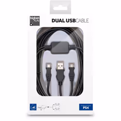 Bigben Interactive PS4DUALUSBCHARGE parte e accessorio per console da gioco Cavo - Vista aggiuntiva 3