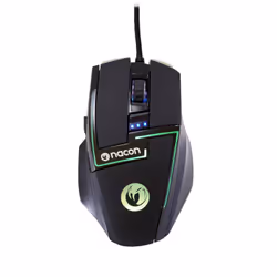 NACON PCGM-350L, Mano destra, Laser, USB tipo A, 8200 DPI, Nero