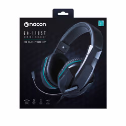 NACON PCGH-110 cuffia e auricolare Cablato A Padiglione Gaming Nero, Turchese - Vista aggiuntiva 8