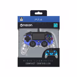 NACON PS4OFCPADCLBLUE periferica di gioco Blu, Trasparente USB Gamepad Analogico/Digitale PC, PlayStation 4 - Vista aggiuntiva 5