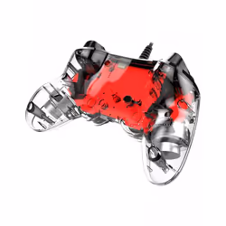 NACON PS4OFCPADCLRED periferica di gioco Rosso, Trasparente USB Gamepad Analogico/Digitale PC, PlayStation 4 - Vista aggiuntiva 4