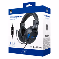 Bigben Interactive PS4OFHEADSETV3 cuffia e auricolare Cablato A Padiglione Gaming Nero, Blu - Vista aggiuntiva 5
