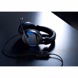 Bigben Interactive PS4OFHEADSETV3 cuffia e auricolare Cablato A Padiglione Gaming Nero, Blu - Vista aggiuntiva 6