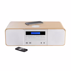 Thomson MIC201IDABBT set audio da casa Microsistema audio per la casa 60 W Bianco, Legno - Vista aggiuntiva 2