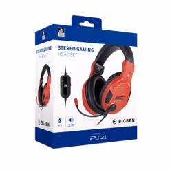 Bigben Interactive PS4OFHEADSETV3R cuffia e auricolare Cablato A Padiglione Gaming Rosso - Vista aggiuntiva 7