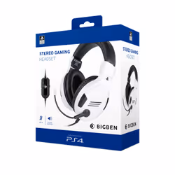 BIG BEN PS4OFHEADSETV3WHITE cuffia e auricolare Cablato A Padiglione Gaming Nero, Bianco - Vista aggiuntiva 6