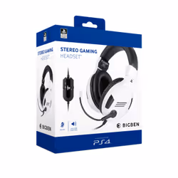 BIG BEN PS4OFHEADSETV3WHITE cuffia e auricolare Cablato A Padiglione Gaming Nero, Bianco - Vista aggiuntiva 7