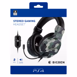 Bigben Interactive PS4OFHEADSETV3G cuffia e auricolare Cablato A Padiglione Gaming Mimetico - Vista aggiuntiva 5
