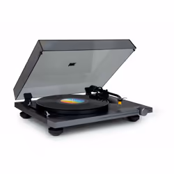 Thomson TT700 Giradischi con trasmissione a cinghia Nero, Trasparente Automatico - Vista aggiuntiva 8