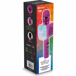 PARTY Light & Sound PARTYBTMIC2PK altoparlante portatile e per feste Rosa - Vista aggiuntiva 4
