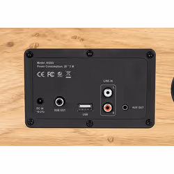 Thomson WS502 set audio da casa Microsistema audio per la casa Nero, Legno - Vista aggiuntiva 4