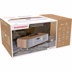 Thomson MIC301IBT set audio da casa Microsistema audio per la casa 10 W Bianco, Legno - Vista aggiuntiva 6