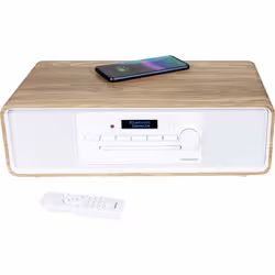 Thomson MIC301IDABBT set audio da casa Microsistema audio per la casa 60 W Legno, Bianco - Vista aggiuntiva 2