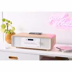 Thomson MIC301IDABBT set audio da casa Microsistema audio per la casa 60 W Legno, Bianco - Vista aggiuntiva 3