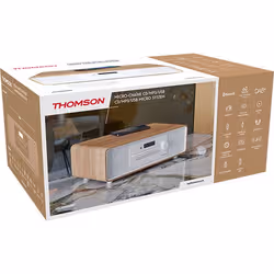 Thomson MIC301IDABBT set audio da casa Microsistema audio per la casa 60 W Legno, Bianco - Vista aggiuntiva 5