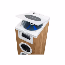 Thomson DS121CD set audio da casa Sistema home audio a torre 10 W Bianco, Legno