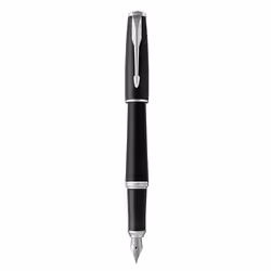 Parker Urban penna stilografica Sistema di riempimento della cartuccia Nero, Cromo 1 pz