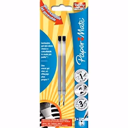 Papermate 1984519, Nero, Medio, 0,7 mm, Penna in gel, Replay Premium, 2 pz