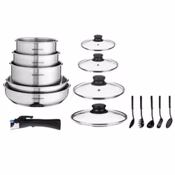 Arthur Martin AM5535, Set misto, Acciaio inox, Acciaio inox, Acciaio inox, Nero, Vetro