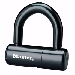 MASTER LOCK 8118EURDPS, Gancio a U, Nero, Acciaio, Acciaio, Vinile, Acciaio