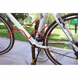 MASTER LOCK 8127EURTRI antifurto per bicicletta Blu, Rosso, Trasparente 1800 mm
