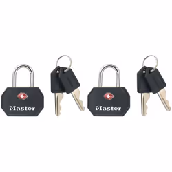 I lucchetti per bagagli Master Lock N° 4681EURTBLK approvati dalla TSA sono caratterizzati da un corpo in metallo massiccio l ...