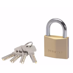 Il lucchetto solido Master Lock N. 2940EURD è dotato di un corpo in ottone massiccio extra spesso da 40 mm che è robusto, dur ...