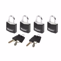 MASTER LOCK 9120EURQBLK, Lucchetto per bagagli, Ogni marca, Alluminio, Nero, Acciaio, Zaino, Valigetta ventiquattrore, Borson ...