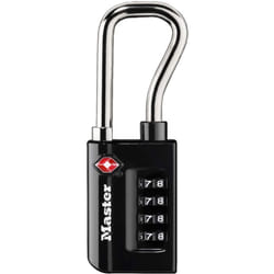 Master Lock - 4696EURDBLK Lucchetto da viaggio combinato certificato tsa, nero, 10,6 x 3,5 x 1,4 cm
