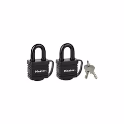 Ilucchetti laminati Master Lock No. 7804EURT sono dotati di un corpo in acciaio laminato largo 40 mm per la massima resistenz ...